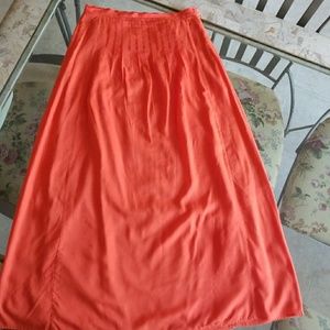 Ann Taylor Loft coral reef long skirt
